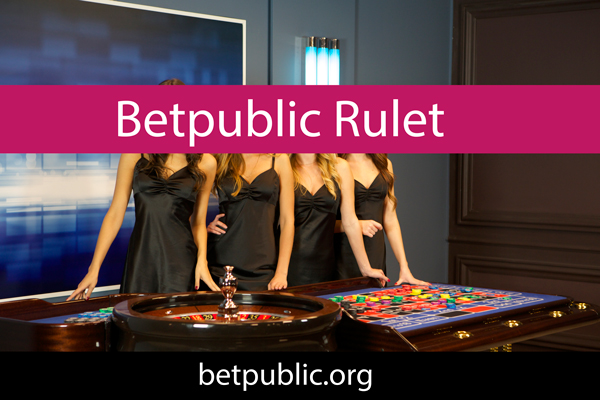 Betpublic rulet oyununu sanal ve canlı olarak sunmaktadır.